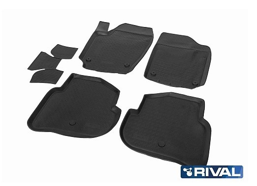 коврики салона! полиуретан 5 шт.\ VW Polo V 10-20 15804003 RIVAL