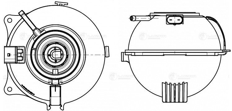 Бачок расширительный VW Polo Sedan AUDI A1 SKODA Fabia LUZAR LET 1853 LUZAR