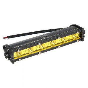 Фара светодиодная (балка) однорядная 6LED, желтый направленный свет, 9Вт, 186x30 ALED161 AIRLINE