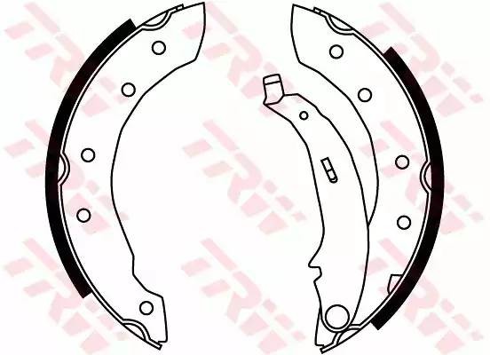 Колодки тормозные RENAULT Laguna (93-01),Logan (04-) задние барабанные (4шт.) TR GS8729 TRW