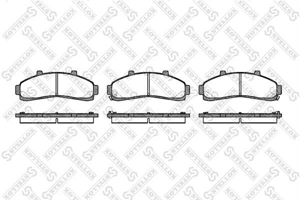 колодки дисковые! п.\Mazda B-serie 95> 582-002B-SX STELLOX