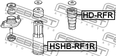 Отбойник амортизатора HD-RFR HD-RFR FEBEST