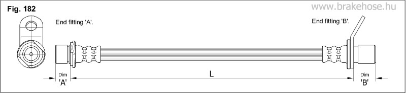 Шланг тормозной задний FT2172 FT2172 K K