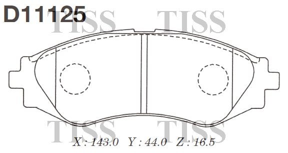 Колодки тормозные дисковые Chevrolet Evanda 05- D11125 D11125 MK KASHIYAMA