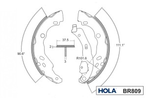 RENAULT CLIO/SYMBOL (1998>) 203Х38ММ/ BOSCH BR809 HOLA