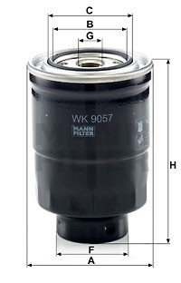 Фильтр топливный WK9057Z WK 9057 Z MANN FILTER
