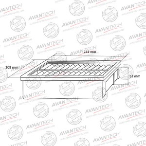 Фильтр воздушный Avantech AF0108 AVANTECH