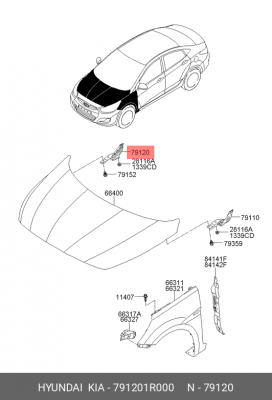 Деталь 791201R000 HYUNDAI KIA