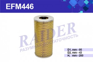 Фильтр масляный для а/м ЛТЗ Т30 Т40 дв. Д-120 144, ЧТЗ, Комбайн Гомсельмаш, Енис EFM446 RAIDER