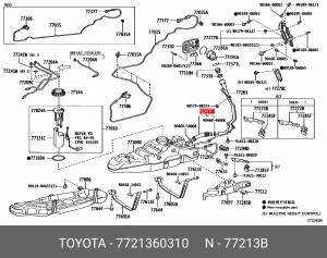 Топливопровод 77213-60310 77213-60310 TOYOTA