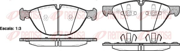 1298 00 FDB4079 [34116778048] !колодки дисковые п.\ BMW X5 (E70) 4.8 07> 1298.00 REMSA