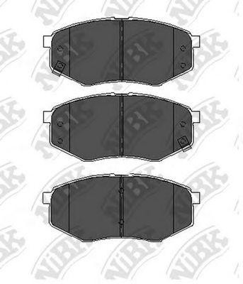 Колодки тормозные HYUNDAI Sonata (09-) передние (4шт.) NIBK PN0704 NIBK