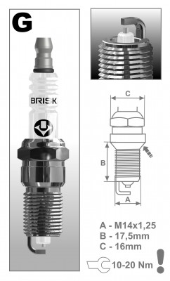 Свеча зажигания SILVER GR15YS9 (1577) GR15YS-9 BRISK