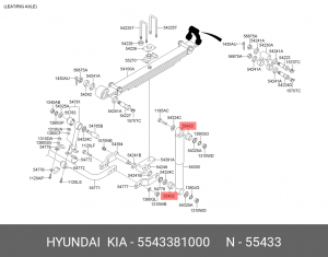 Втулка амортизатора HYUNDAI AeroTown,AeroCity,HD120 нижняя OE 5543381000 HYUNDAI KIA