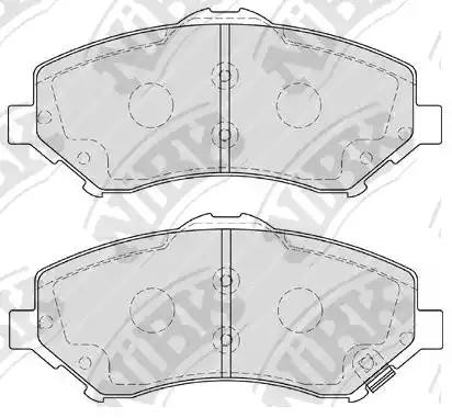 Колодки тормозные FIAT Freemont (11-) передние (4шт.) NIBK PN0496 NIBK