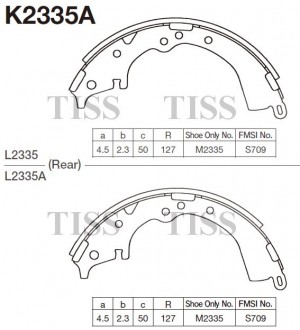 Колодки тормозные барабанные K2335A K2335A MK KASHIYAMA