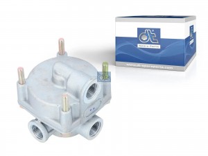 Клапан ускорительный RVI/ MAZ/ KMZ/ BUS , Вход 1 , 2 и 4 : M 22x1.5; 4.60856 DIESEL TECHNIC
