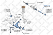 тяга рулевая!\ VW Bora/Golf IV all 97>, Audi A3 96> 55-00312-SX STELLOX