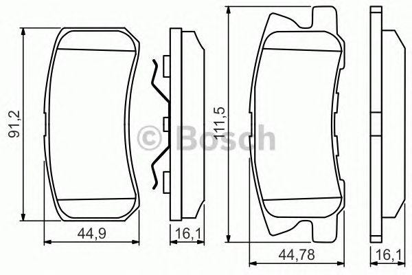 MITSUBISHI PAJERO 00> AKEBONO 0 986 495 357 BOSCH