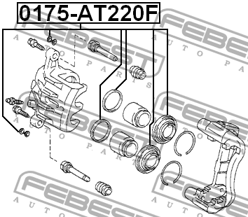 р/к диск.торм.!\ Toyota Avensis/Corona 0175-AT220F FEBEST