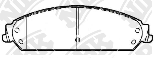 Колодки тормозные CHRYSLER 300C (04-) передние (4шт.) NIBK PN0421 NIBK