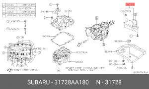 Фильтр АКПП (вариатор) 31728-AA180 31728AA180 SUBARU