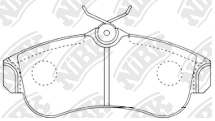 Колодки тормозные NISSAN Almera (00-06) передние (4шт.) NIBK PN2180 NIBK