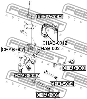 Сайлентблок CHAB-005 CHAB-005 FEBEST