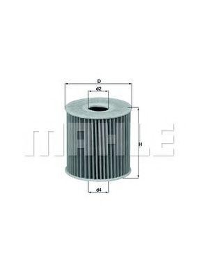 Фильтр масляный NISSAN Almera (00-05) MAHLE OX192D MAHLE KNECHT