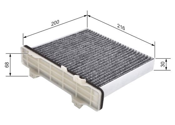 Фильтр воздушный салона MITSUBISHI Montero (00-06) BOSCH 1 987 435 519 BOSCH