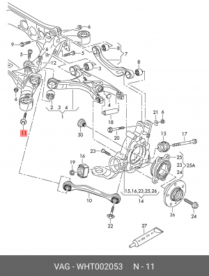 AUDI A6 [C7,4G] (2011>) WHT 002 053 VAG