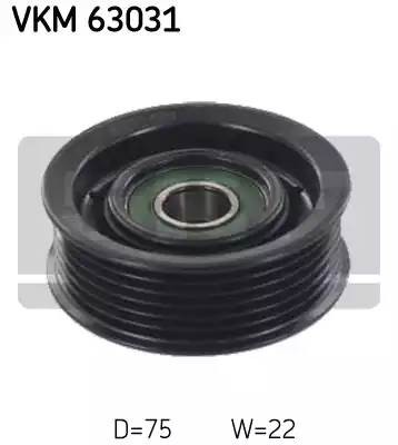 Ролик натяжителя поликлин.ремня VKM63031 SKF