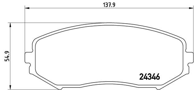 Колодки тормозные P79018 P79018 BREMBO