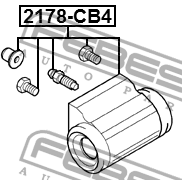 Цилиндр колесный FORD FOCUS II (08-11) 2178-CB4 2178-CB4 FEBEST