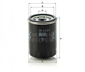 Фильтр масляный W610/4 W6104 MANN FILTER