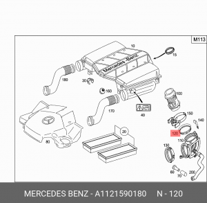 УПЛОТНЕНИЕ 1121590180 A 112 159 01 80 MERCEDES BENZ