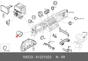 переключатель света фар!\ IVECO Stralis 41221023 IVECO