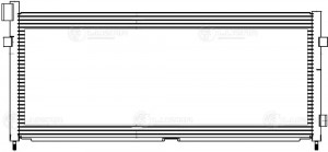 радиатор кондиционера!\ Volvo FH LRAC 1073 LUZAR