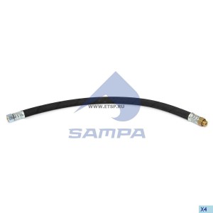 Шланг тормозной VOLVO к тормозным камерам (L=650мм) SAMPA 031331 SAMPA