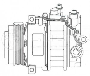 Компрессор кондиц. для а/м Mercedes-Benz ML (W164) (05-)/GL (X164) LCAC15164 LCAC15164 LUZAR
