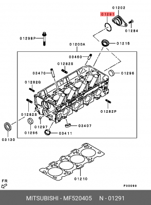 Уплотнительное кольцо ГБЦ MITSUBISHI /D45mm MF520405 MF520405 MITSUBISHI