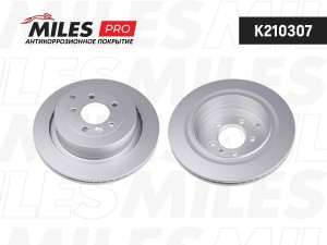 Диск тормозной (серия PRO с антикоррозионным покрытием) LAND ROVER DISCOVERY 04- K210307 MILES