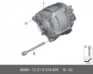 BMW M10X125 12 31 8 574 809 BMW