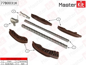 Комплект цепи ГРМ BMW 2.0d N47 06- без звездочек 77B0031K 77B0031K MASTER KIT