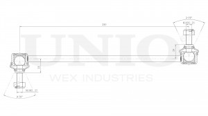 Стойка стабилизатора передняя SSP-50280 UNIO