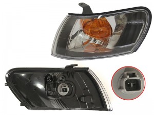 Габарит TOYOTA COROLLA 97-02 черный хрусталь ST-212-15D8BL ST21215D8BL SAT