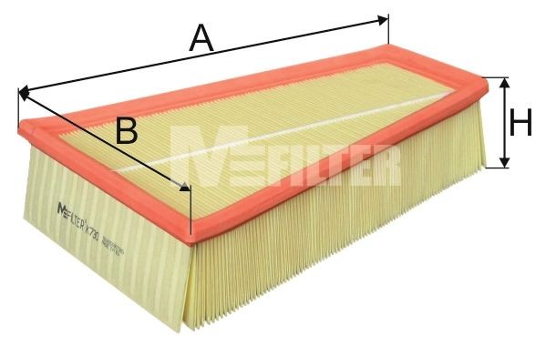 фильтр воздушный!\Ford Mondeo/Galaxy/S-max 1.6Ti/2.0/1.8TDCi/2.0TDCi 06> K730 MFILTER AUTOMOTIVE FILTERS