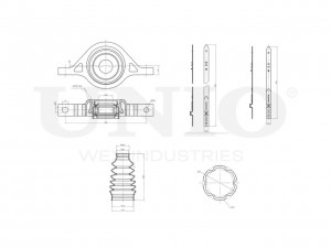 Опора карданного вала RMP-15173 UNIO