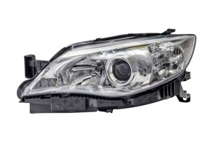 фара левая! линзованная под корректор, внутри хром.\ Subaru Impreza 08-10 2201115LLDEM1 DEPO