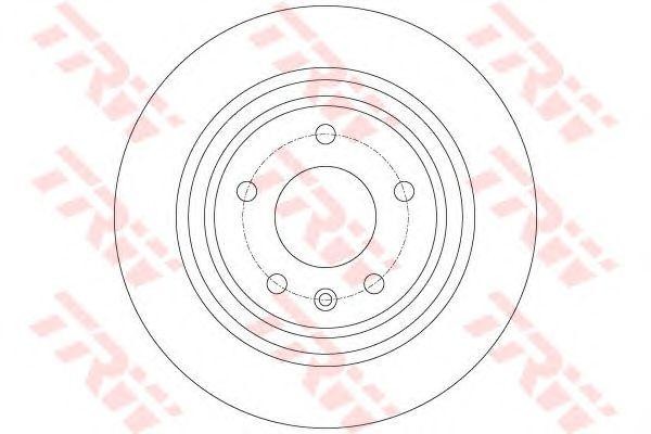 Диск тормозной CHEVROLET Orlando OPEL Astra J (R16) задний (1шт.) TRW DF6363 TRW